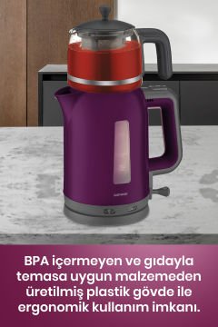 Lavanta Mor Elektrikli Mutfak Çeyiz Seti 3 Lü Evlilik Paketi