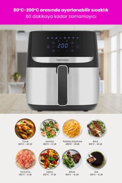 Favory 10 Parça Airfryer Sıcak Hava Fritöz Avantajlı Elektronik Evlilik Paketi Mutfak Çeyiz Seti