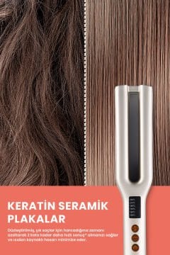 Twinpro Dijital Ekranlı Keratin Seramik Çift Plakalı İyonik Saç Düzleştirici
