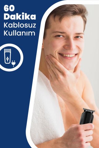 Cool Profesyonel Dijital Göstergeli 12 In 1 Erkek Bakım Saç Ve Sakal Tıraş Seti Taşıma Çantalı