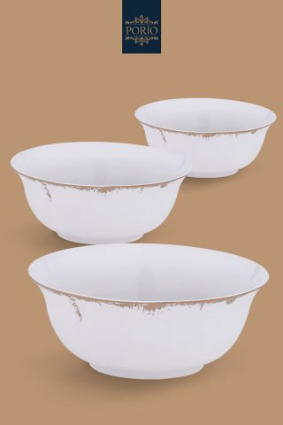 Porio Latia 74 Parça Bone China 24 Servisli 12 Kişilik Porselen Yemek Takımı