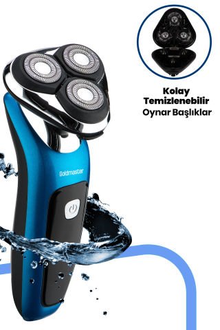 Centilmen Esnek Oynar Başlıklı Led Ekranlı IPX6 Islak Kuru Su Geçirmez Tıraş Makinesi