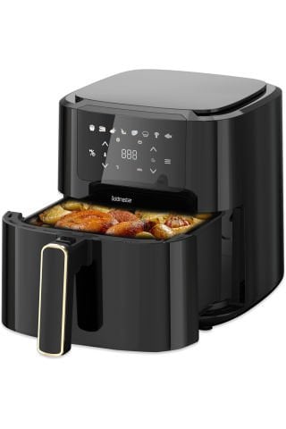 Avantajlı İkili Set Paketi 5 Litre Dokunmatik Airfryer Sıcak Hava Fritözü Geniş Hazneli Akıllı Yerleştirme Patentli Türk Kahve Makinesi