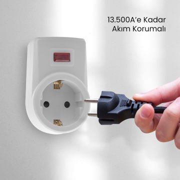 Tekli Akım Korumalı Grup Priz Max 3500w 16a