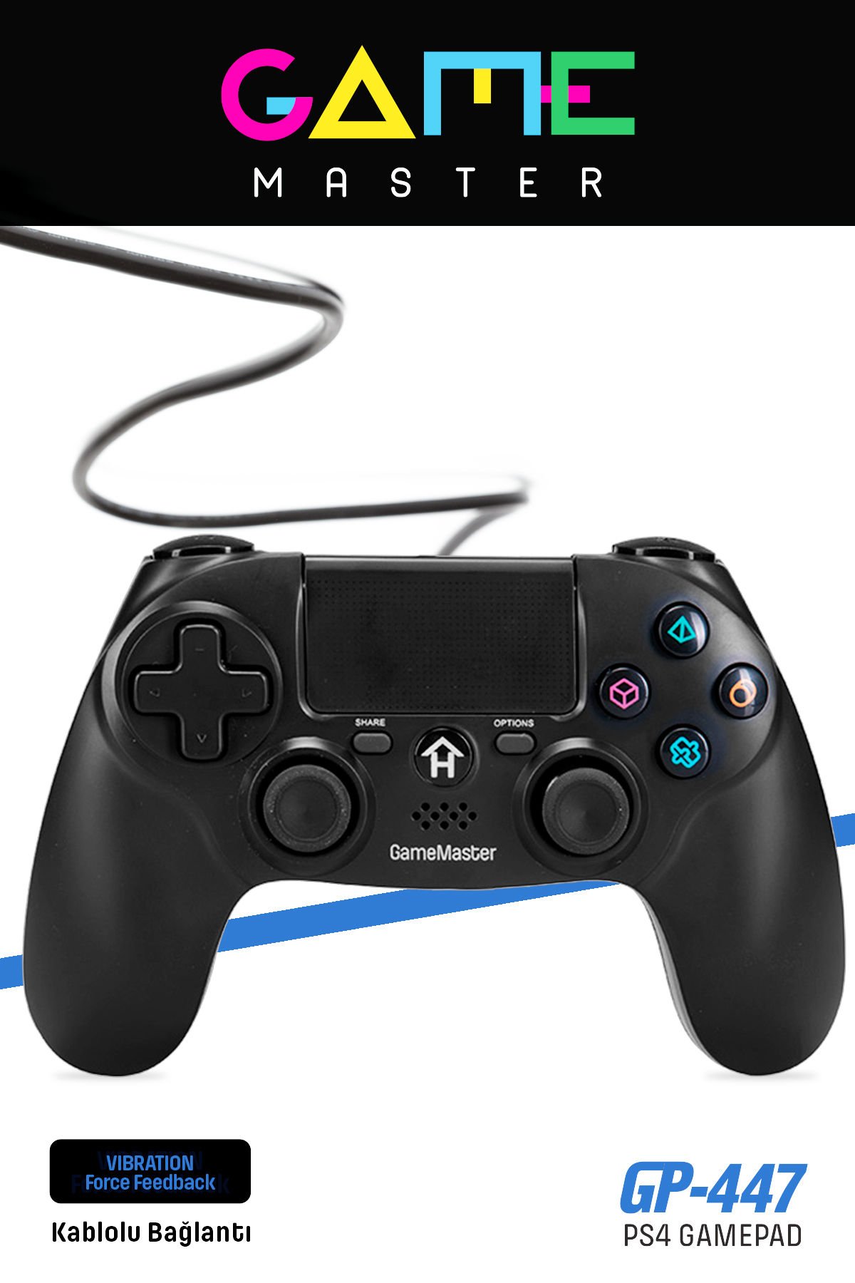 Gp-447 Kablolu Titreşimli Ps4 Oyun Kolu