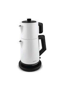 Akasya Beyaz Xl 2200 Watt Patentli Damlatmayan Tasarımı Çelik Çay Makinesi Ve Su Isıtıcısı