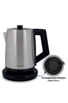 Beliz 2200 Watt Paslanmaz Çelik 2 Litre Kettle Su Isıtıcısı Inox Gm7376